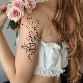 Fineline Ansiedad tattoo